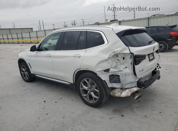 5UX53DP01N9J50324 2022 BMW X3 White Trasero izquierdo