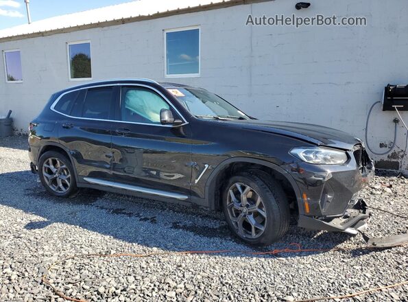 5UX53DP01R9T55809 2024 BMW X3 Black Передня права чверть
