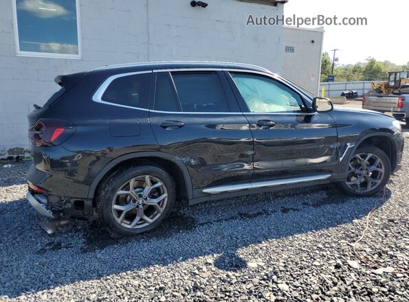 5UX53DP01R9T55809 2024 BMW X3 Black Задня права чверть