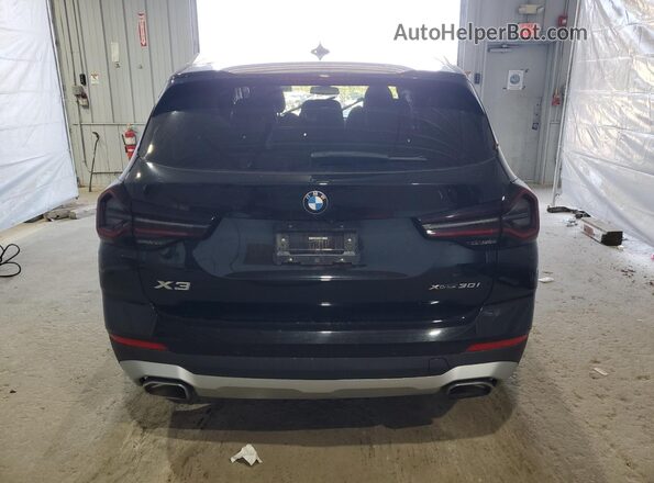 5UX53DP03N9J36621 2022 BMW X3 Black უკანა ხედი