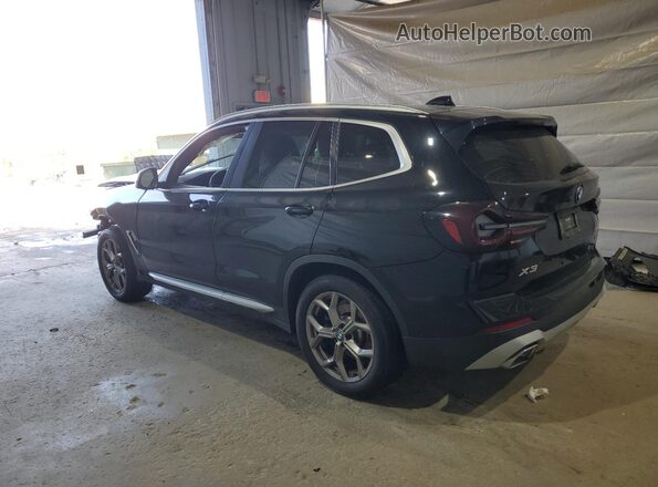 5UX53DP03N9J36621 2022 BMW X3 Black უკანა მარცხენა