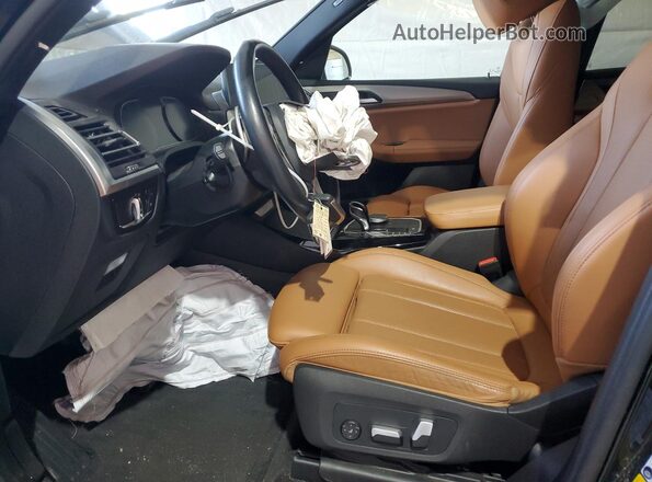 5UX53DP03N9J36621 2022 BMW X3 Black წინა სალონის ხედი