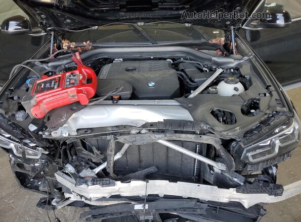 5UX53DP03N9J36621 2022 BMW X3 Black ძრავის განყოფილების ხედი
