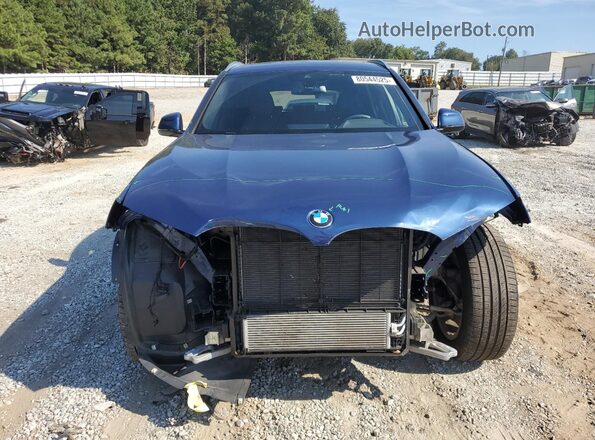 5UX53DP05N9K82082 2022 BMW X3 Blue Вид спереду
