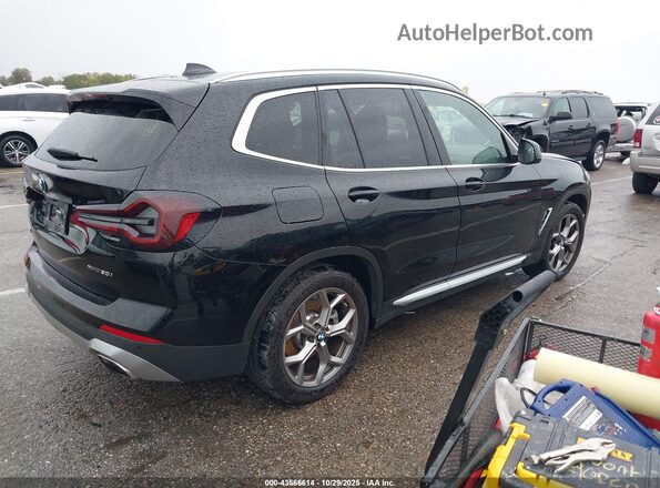 5UX53DP06N9M87362 2022 BMW X3 Черный Задняя правая четверть