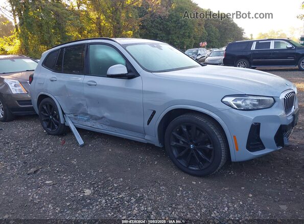 5UX53DP06R9V84549 2024 BMW X3 Gray Vista interior trasera