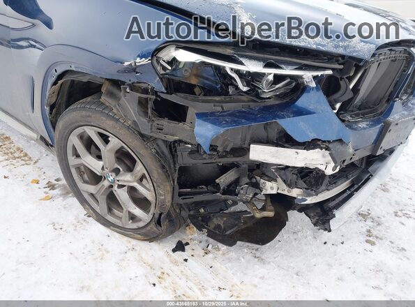 5UX53DP07N9L16667 2022 BMW X3 Blue Vista frontal