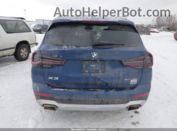 5UX53DP07N9L16667 2022 BMW X3 Blue 