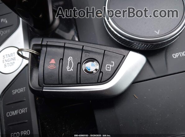 5UX53DP07N9L16667 2022 BMW X3 Blue Vista del salpicadero