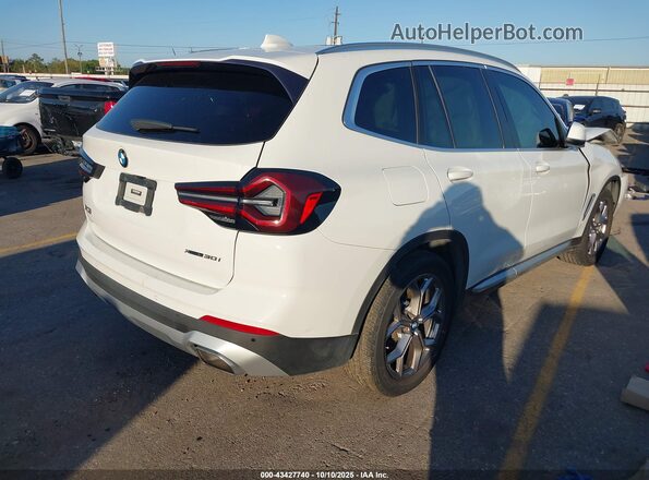 5UX53DP07N9L24249 2022 BMW X3 White Rear right