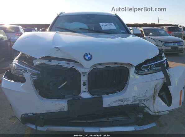 5UX53DP07N9L24249 2022 BMW X3 White Instrument cluster view