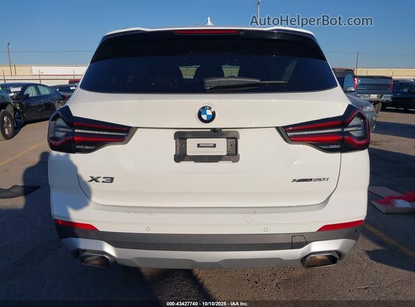 5UX53DP07N9L24249 2022 BMW X3 White 