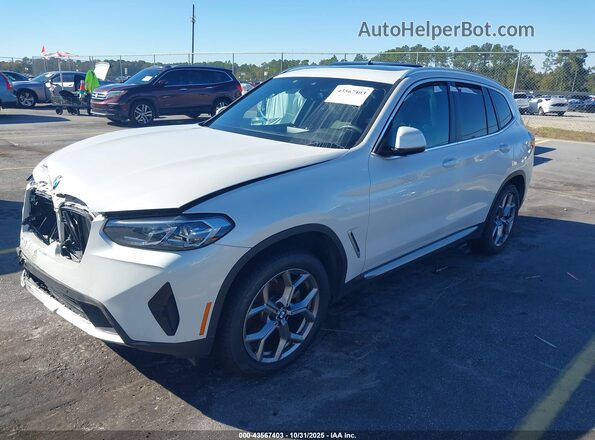 5UX53DP08P9S81267 2023 BMW X3 White წინა მარცხენა ხედი სამი მეოთხედიდან