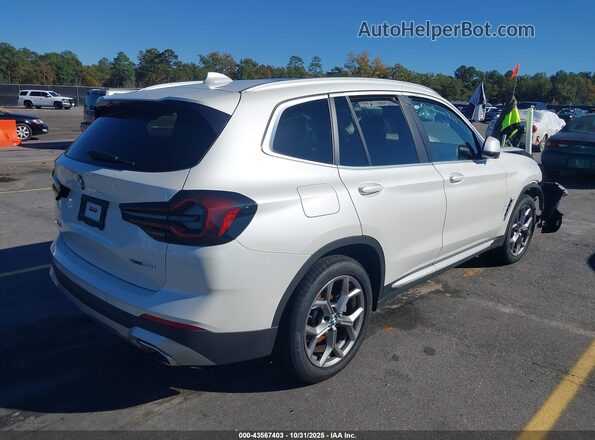 5UX53DP08P9S81267 2023 BMW X3 White უკანა მარჯვენა