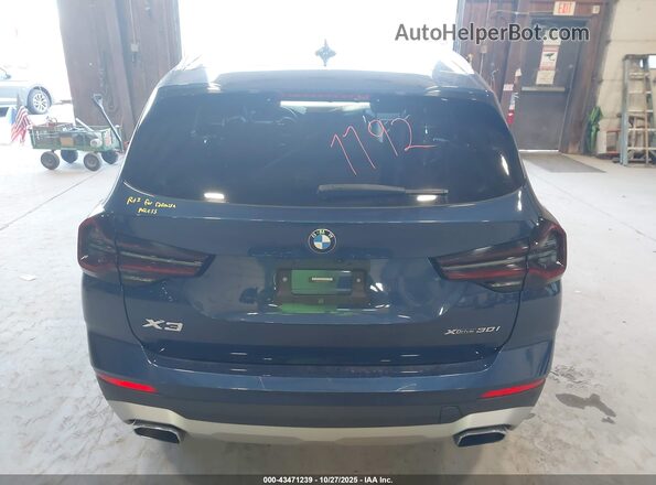 5UX53DP0XN9J50225 2022 BMW X3 Синий 