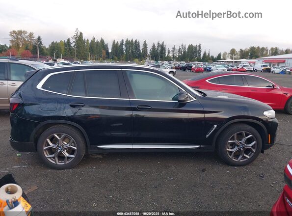 5UX53DP0XP9P14751 2023 BMW X3 Black Widok wnętrza z tyłu