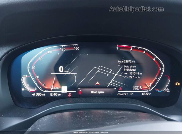 5UX53DP0XP9P14751 2023 BMW X3 Black Widok tylnych siedzeń