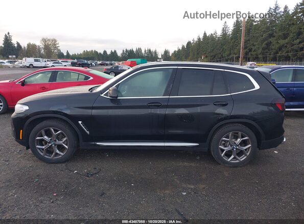 5UX53DP0XP9P14751 2023 BMW X3 Black Widok wnętrza 360 stopni