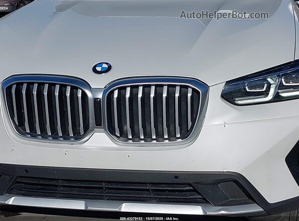 5UX53DP0XR9T38801 2024 BMW X3 White 