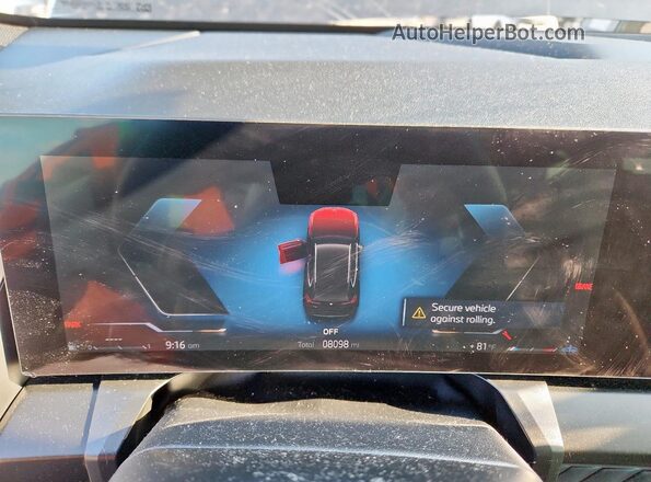 5UX53GP01S9Z02701 2025 BMW X3 Black Սարքավորումների վահանակի տեսք