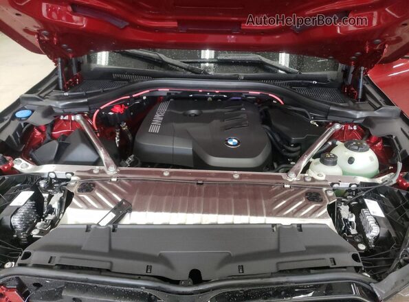 5UX53GP08S9029139 2025 BMW X3 Красный Вид подкапотного пространства