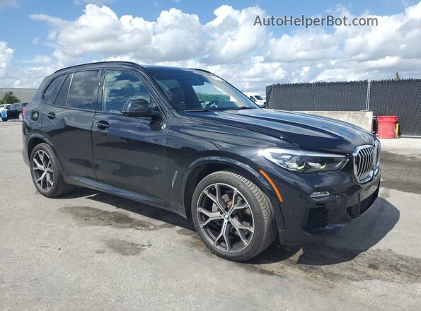 5UXCR4C01L9B61626 2020 BMW X5 Black Передня права чверть