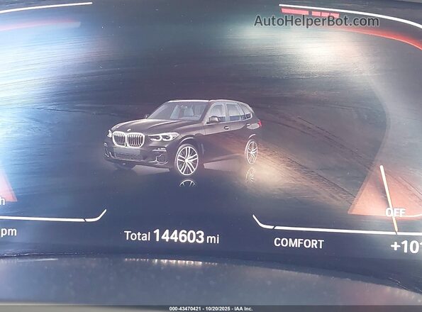 5UXCR4C03LLT19920 2020 BMW X5 Black Вид задніх сидінь