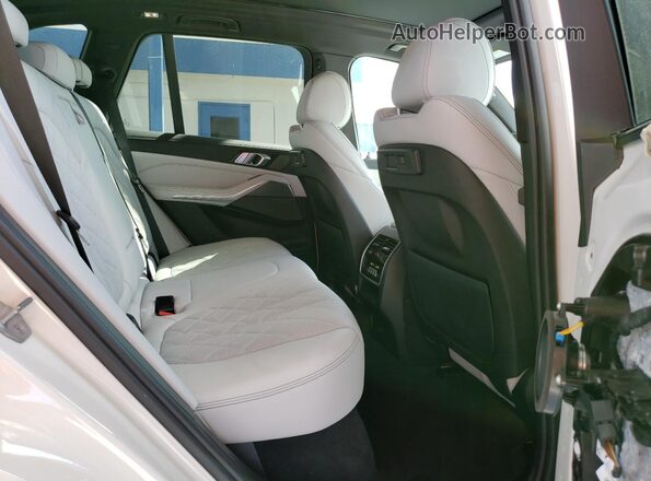 5UXCR4C04P9R42711 2023 BMW X5 White Rear interior view
