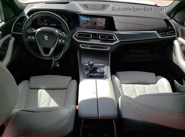 5UXCR4C04P9R42711 2023 BMW X5 White Dashboard view