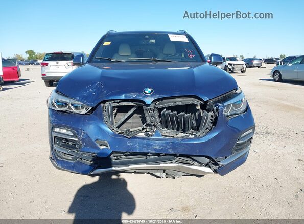 5UXCR4C05L9B16320 2020 BMW X5 Blue Rear interior view