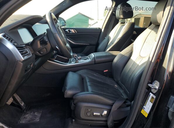 5UXCR4C05LLT19076 2020 BMW X5 Black Front interior view