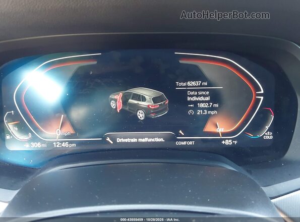 5UXCR4C08P9P71705 2023 BMW X5 Black Вид задніх сидінь