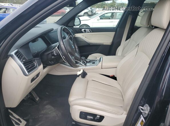 5UXCR6C01M9E76245 2021 BMW X5 Black Front interior view