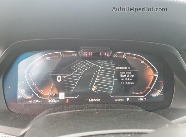5UXCR6C01M9E76245 2021 BMW X5 Black Instrument cluster view