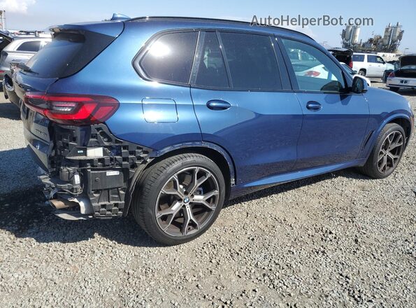 5UXCR6C02M9D97893 2021 BMW X5 Blue Rear right