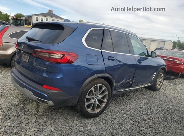 5UXCR6C05LLL76020 2020 BMW X5 Blue Задня права чверть
