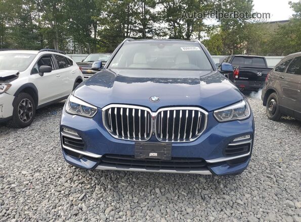 5UXCR6C05LLL76020 2020 BMW X5 Blue Вид спереду