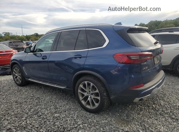 5UXCR6C05LLL76020 2020 BMW X5 Blue Задня ліва чверть