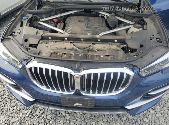 5UXCR6C05LLL76020 2020 BMW X5 Blue Вид підкапотного простору