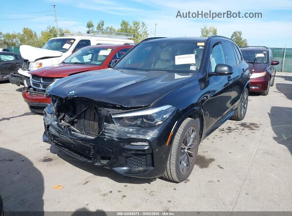5UXCR6C08LLL76416 2020 BMW X5 Black Առջևի ձախ երեք քառորդ տեսարան