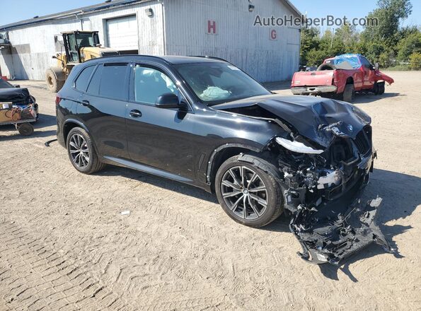 5UXCR6C0XM9E55376 2021 BMW X5 Black Front right