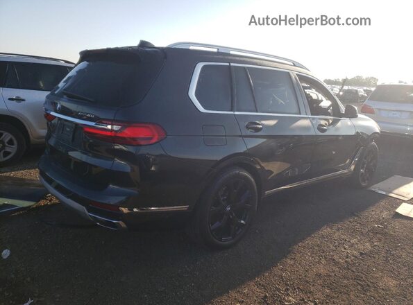5UXCW2C01M9E76067 2021 BMW X7 Black Trasero derecho