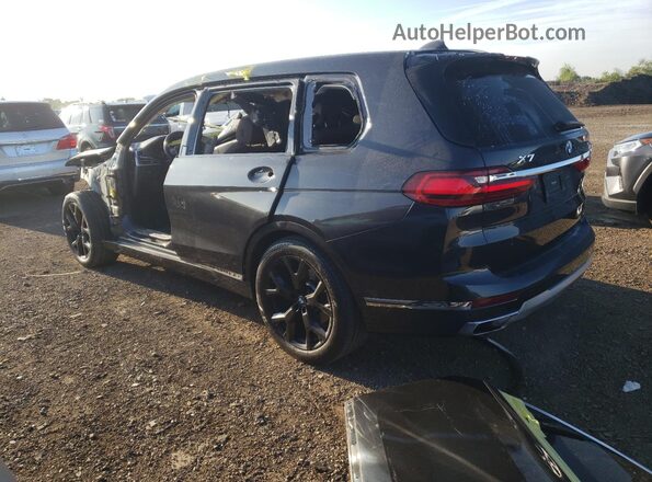 5UXCW2C01M9E76067 2021 BMW X7 Black Trasero izquierdo