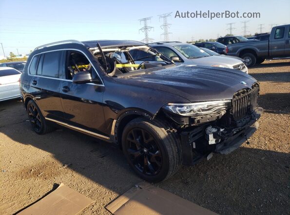 5UXCW2C01M9E76067 2021 BMW X7 Black Delantero derecho
