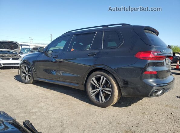 5UXCW2C02N9M89814 2022 BMW X7 Black Trasero izquierdo