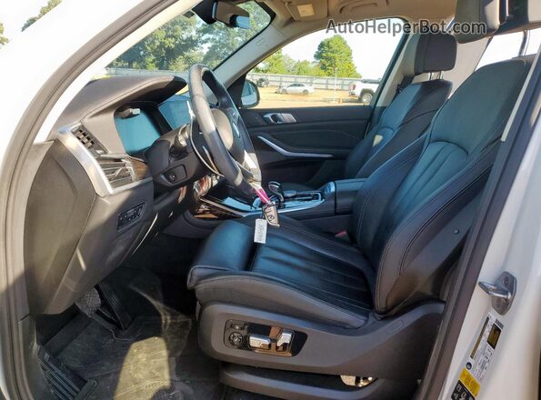 5UXCW2C03L9B15471 2020 BMW X7 White Widok wnętrza z przodu