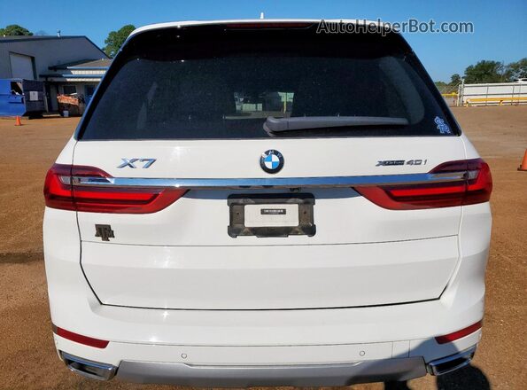 5UXCW2C03L9B15471 2020 BMW X7 White Widok z tyłu