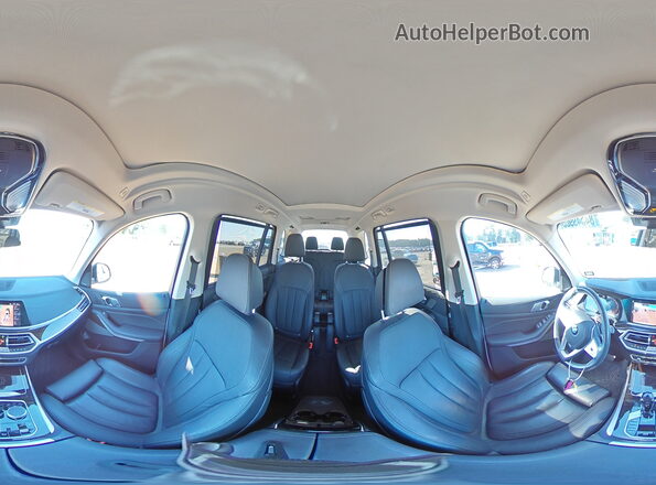 5UXCW2C03L9B15471 2020 BMW X7 White Widok wnętrza 360 stopni