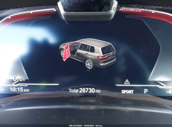 5UXCW2C03N9N11500 2022 BMW X7 Black Вид задніх сидінь