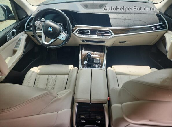 5UXCW2C04L9A01365 2020 BMW X7 Black Widok deski rozdzielczej